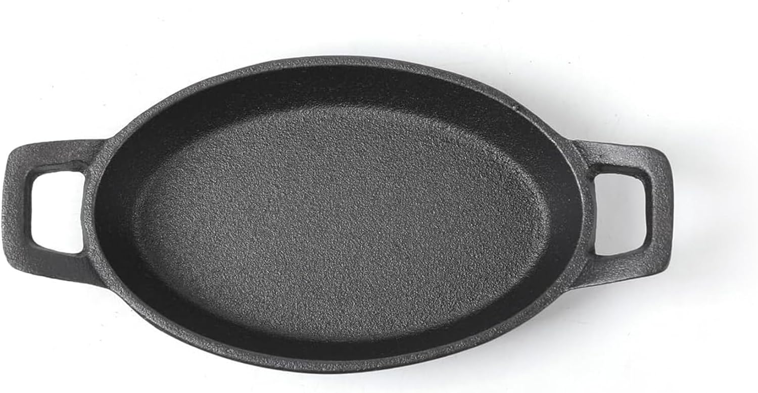 BLACKSTONE Cast Iron Skillet Compatible with Gas, Induction, Oven and Grill, Mini Oval Pan BC14129 18CM - Al Kabayel Discount CentreBLACKSTONE Cast Iron Skillet Compatible with Gas, Induction, Oven and Grill, Mini Oval Pan BC14129 18CMFrying Pans & SkilletsBLACKSTONEAl Kabayel Discount Centre