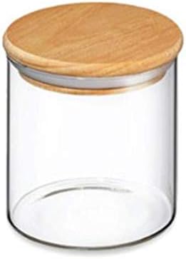 Blackstone Glass Jar Canister with Bamboo Lid Kitchen Air Tight Container YK4102 (550 ML) - Al Kabayel Dicount CenterBlackstone Glass Jar Canister with Bamboo Lid Kitchen Air Tight Container YK4102 (550 ML)glass jarblackstoneAl Kabayel Dicount Center