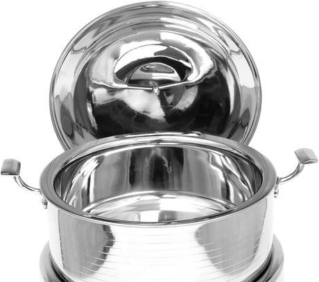 BLACKSTONE Stainless Steel Chafing Dish 4 Liter, 28cm - Al Kabayel Discount CentreBLACKSTONE Stainless Steel Chafing Dish 4 Liter, 28cmCasseroles & Stock PotsBLACKSTONEAl Kabayel Discount Centre