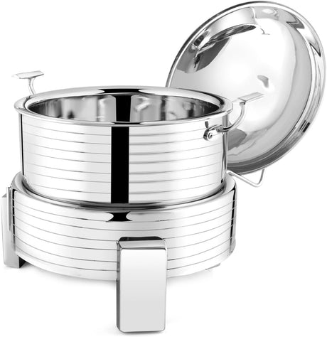 BLACKSTONE Stainless Steel Chafing Dish 4 Liter, 28cm - Al Kabayel Discount CentreBLACKSTONE Stainless Steel Chafing Dish 4 Liter, 28cmCasseroles & Stock PotsBLACKSTONEAl Kabayel Discount Centre