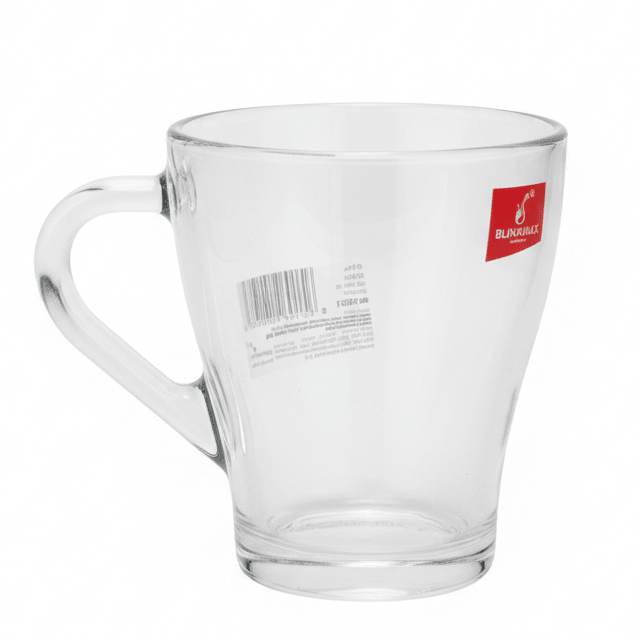 Blinkmax Classic Clear Glass Mug with Comfortable Grip Handle for Everyday Use 260ml - Al Kabayel Discount CentreBlinkmax Classic Clear Glass Mug with Comfortable Grip Handle for Everyday Use 260mlMugsBLINKMAXAl Kabayel Discount Centre