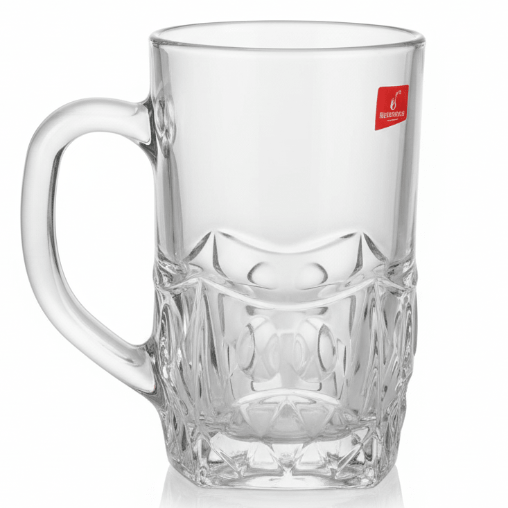 Blinkmax Crystal Cut Glass Beer Mug with Heavy Base and Strong Handle for Chilled Beverages – 585ml - Al Kabayel Discount CentreBlinkmax Crystal Cut Glass Beer Mug with Heavy Base and Strong Handle for Chilled Beverages – 585mlMugsBLINKMAXAl Kabayel Discount Centre