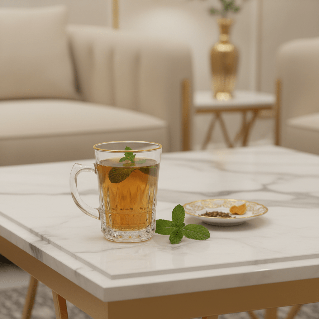 Blinkmax Elegant Glass Tea Mug with Gold Rim & Handle, Luxury Tea Cup 160ml - Al Kabayel Discount CentreBlinkmax Elegant Glass Tea Mug with Gold Rim & Handle, Luxury Tea Cup 160mlMugsBLINKMAXAl Kabayel Discount Centre