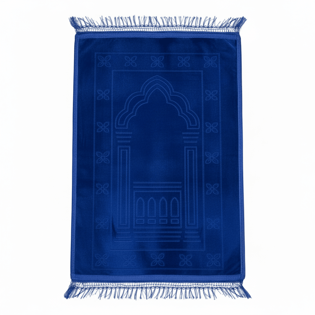 Blue Soft Velvet Prayer Mat – 100 × 65 cm - Al Kabayel Discount CentreBlue Soft Velvet Prayer Mat – 100 × 65 cmPrayer MatsAKDCAl Kabayel Discount Centre