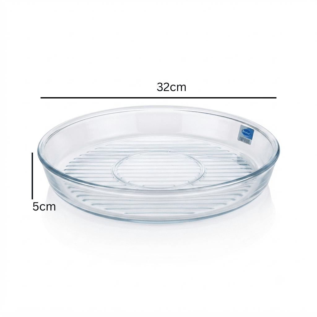 Borcam Round Glass Grill Tray 32*5cm - Al Kabayel Discount CentreBorcam Round Glass Grill Tray 32*5cmRoasting PansBORCAMAl Kabayel Discount Centre