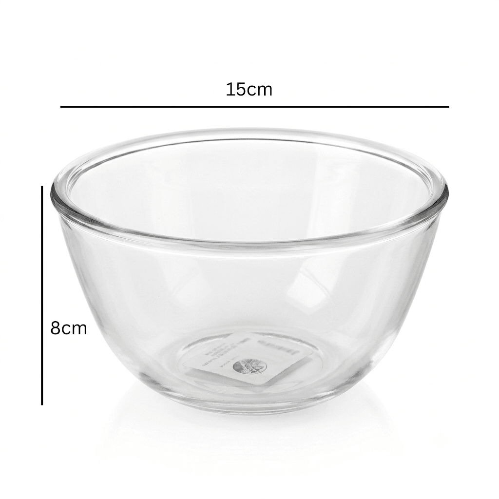 Borosil Glass Mixing Bowl 500ml – 15×8cm - Al Kabayel Discount CentreBorosil Glass Mixing Bowl 500ml – 15×8cmBowlsBOROSILAl Kabayel Discount Centre