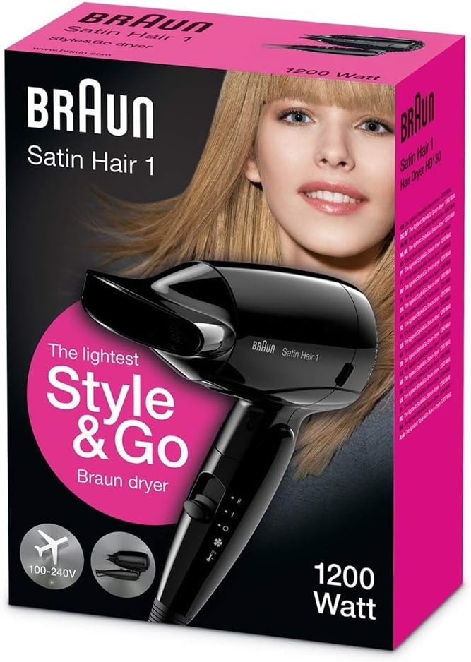 BRAUN Satin Hair 1 Style & Go HD130, Black - Al Kabayel Discount CentreBRAUN Satin Hair 1 Style & Go HD130, BlackPersonal Care & Styling ToolsBRAUNAl Kabayel Discount Centre