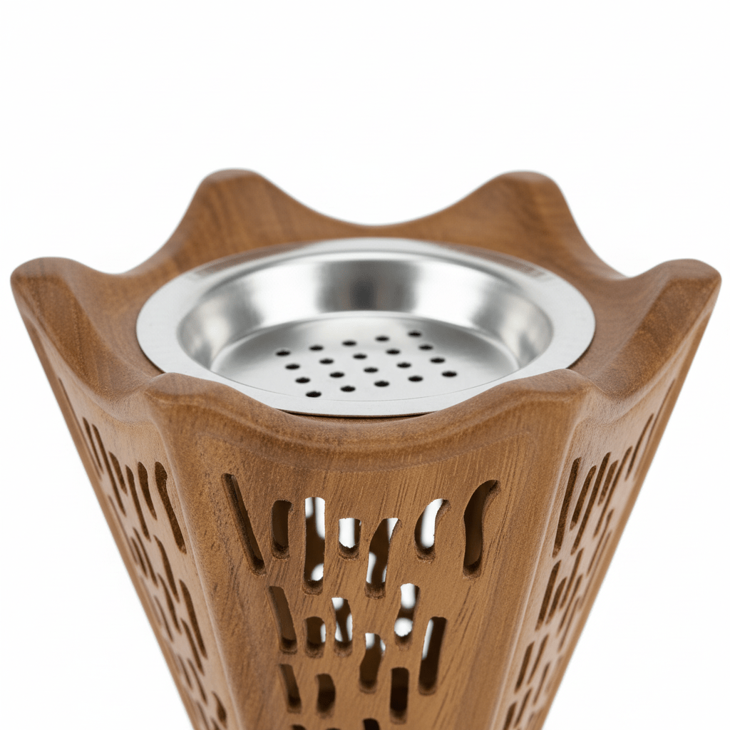 Brown Ceramic Incense Burner Carved Lattice Design - 20×12 cm - Al Kabayel Discount CentreBrown Ceramic Incense Burner Carved Lattice Design - 20×12 cmIncense BurnersAKDCAl Kabayel Discount Centre