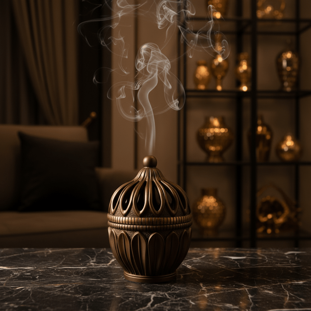 Brown Elegant Arabic Incense Burner | Dome Lattice Bakhoor Holder | 13×9 cm - Al Kabayel Discount CentreBrown Elegant Arabic Incense Burner | Dome Lattice Bakhoor Holder | 13×9 cmIncense BurnerAKDCAl Kabayel Discount Centre