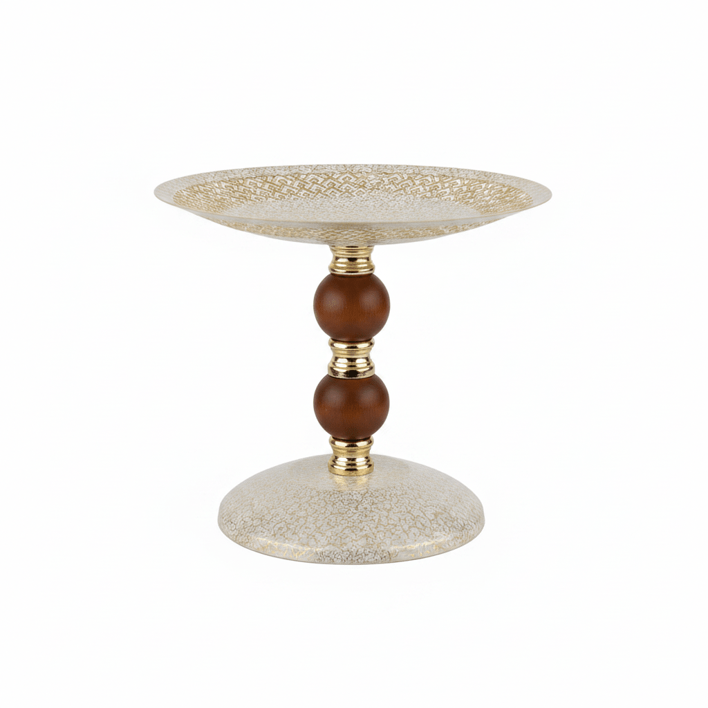 Brown & Gold Footed Cream Metal Candy Tray - 19×20cm - Al Kabayel Discount CentreBrown & Gold Footed Cream Metal Candy Tray - 19×20cmServing TraysAKDCAl Kabayel Discount Centre