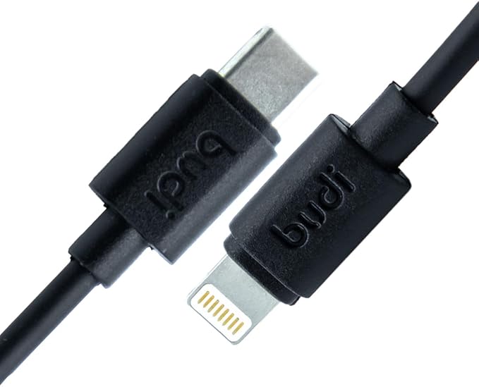 Budi USB - C to Lightning Charger/Sync Cable, 25cm Length, 35W - Al Kabayel Discount CentreBudi USB - C to Lightning Charger/Sync Cable, 25cm Length, 35WCords & AdaptersBUDIAl Kabayel Discount Centre