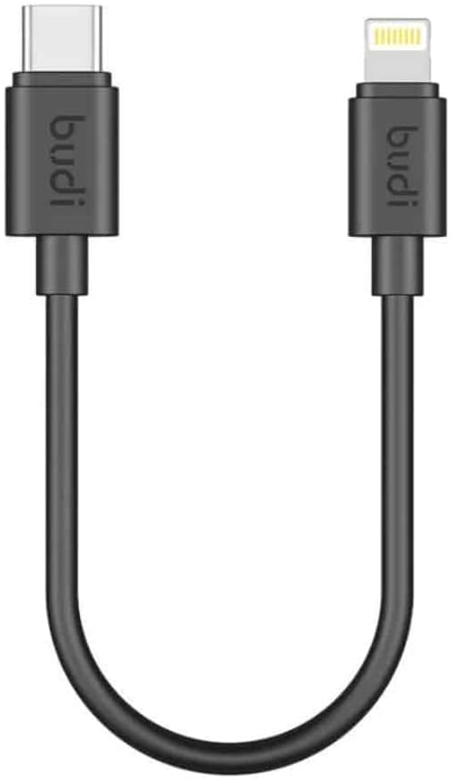 Budi USB - C to Lightning Charger/Sync Cable, 25cm Length, 35W - Al Kabayel Discount CentreBudi USB - C to Lightning Charger/Sync Cable, 25cm Length, 35WCords & AdaptersBUDIAl Kabayel Discount Centre