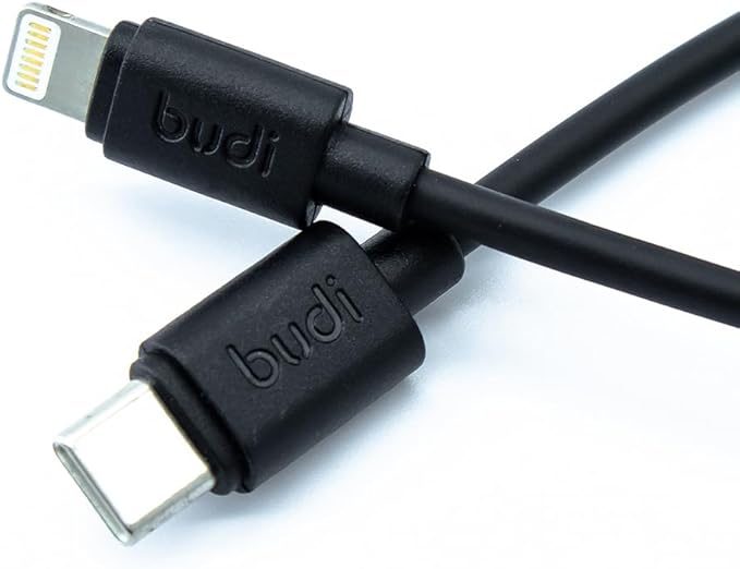 Budi USB - C to Lightning Charger/Sync Cable, 25cm Length, 35W - Al Kabayel Discount CentreBudi USB - C to Lightning Charger/Sync Cable, 25cm Length, 35WCords & AdaptersBUDIAl Kabayel Discount Centre