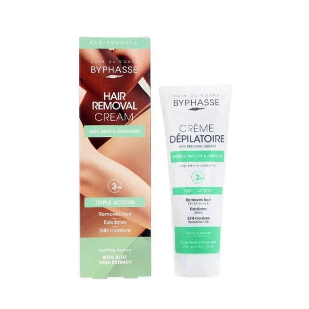 Byphasse Hair Removal Cream With Aloe Vera Exract 3 min - 125ML - Al Kabayel Discount CentreByphasse Hair Removal Cream With Aloe Vera Exract 3 min - 125MLPersonal Care & Styling ToolsBYPHASSEAl Kabayel Discount Centre