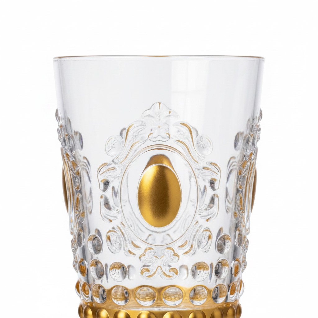 Gold Embossed Design Acrylic Tumbler - 400ml