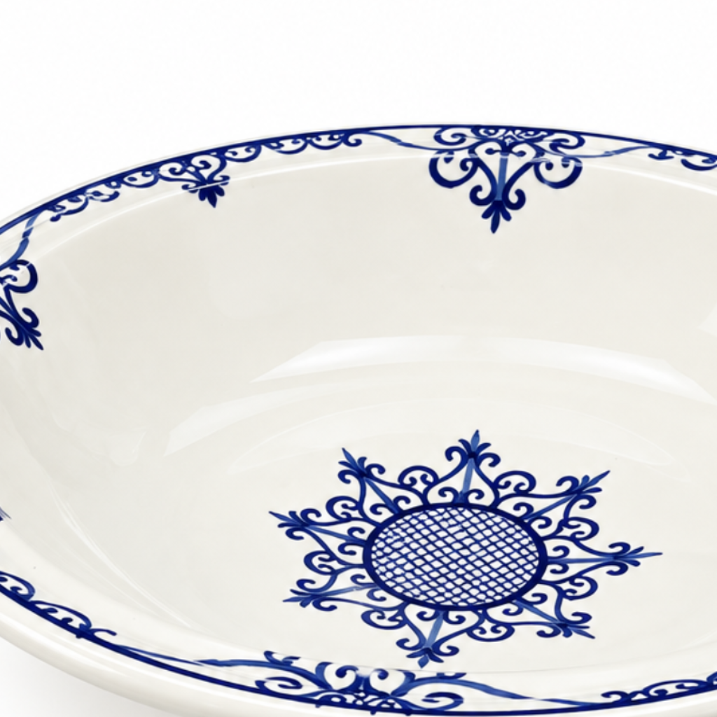 Slama Ceramic Salad Bowl Off-White - 38cm