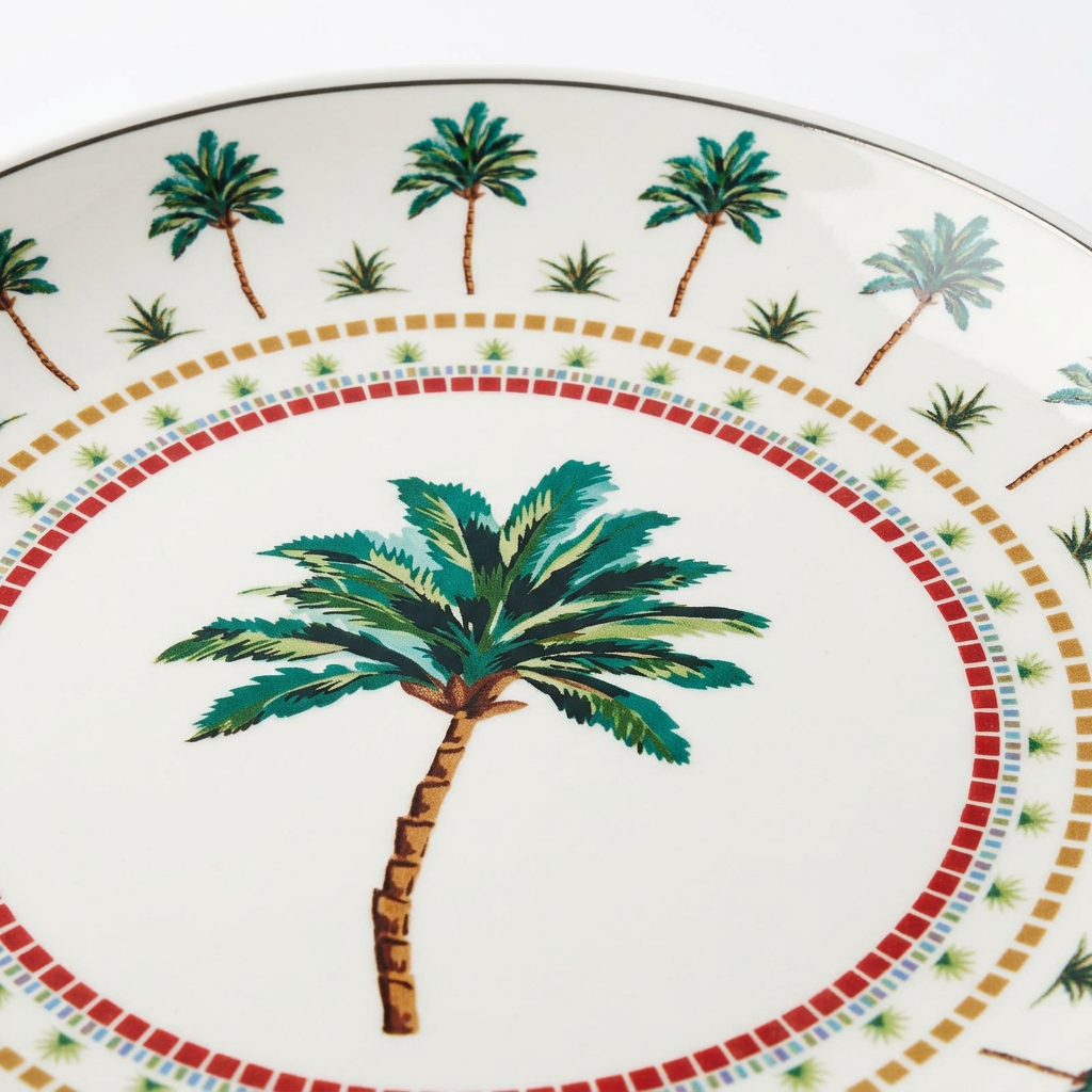 M.E.W Ceramic Round Fruit Tray - 12 Inch