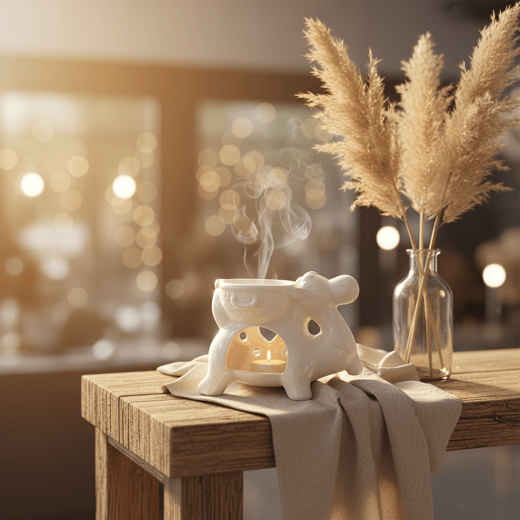 Camel Shape Ceramic Oil Burner 10×8 cm - White / Sage Green - Al Kabayel Discount CentreCamel Shape Ceramic Oil Burner 10×8 cm - White / Sage GreenHome Décor AccentsAKDCAl Kabayel Discount Centre