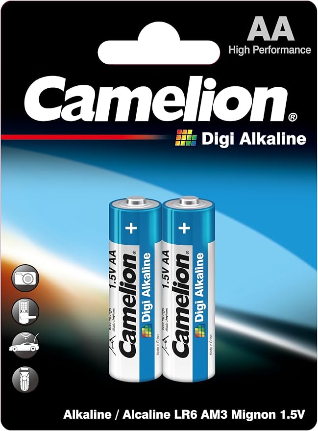 CAMELION AA Digi Alkaline Battery 1.5V, Pack of 2 - Al Kabayel Discount CentreCAMELION AA Digi Alkaline Battery 1.5V, Pack of 2BatteriesCAMELIONAl Kabayel Discount Centre
