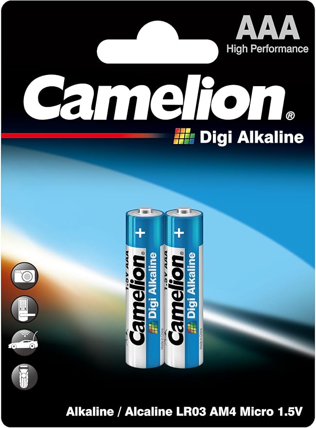 CAMELION AAA Digi Alkaline Battery 1.5V, Pack of 2 - Al Kabayel Discount CentreCAMELION AAA Digi Alkaline Battery 1.5V, Pack of 2BatteriesCAMELIONAl Kabayel Discount Centre