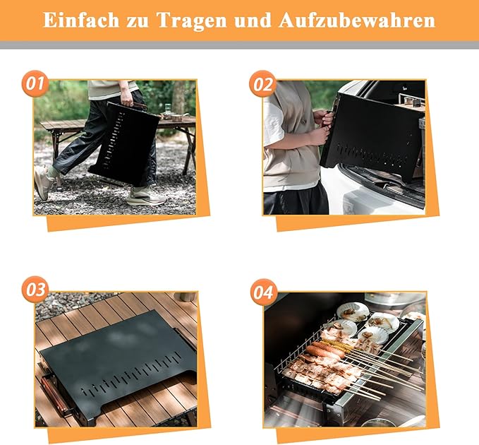 Camping Barbecue Charcoal Folding Barbecue Charcoal Grill Outdoor Grill Compact & Lightweight BBQ Grill for Camping - Al Kabayel Discount CentreCamping Barbecue Charcoal Folding Barbecue Charcoal Grill Outdoor Grill Compact & Lightweight BBQ Grill for CampingGrillsAKDCAl Kabayel Discount Centre