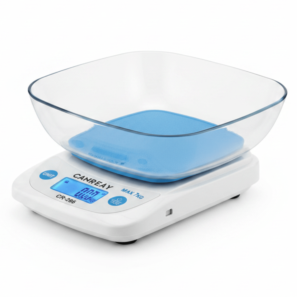 Canreay Electronic Kitchen Scale with Bowl – CR-286 | Max 7kg | LCD Display | Assorted Colors - Al Kabayel Discount CentreCanreay Electronic Kitchen Scale with Bowl – CR-286 | Max 7kg | LCD Display | Assorted ColorsKitchen Utensils & GadgetsCANREAYAl Kabayel Discount Centre