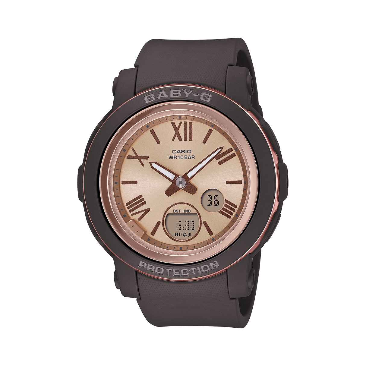 Casio Baby - G BGA - 290 series women's analog - digital watch with a brown or black resin band and a cream dial - Al Kabayel Discount CentreCasio Baby - G BGA - 290 series women's analog - digital watch with a brown or black resin band and a cream dialWatchesCASIOAl Kabayel Discount Centre