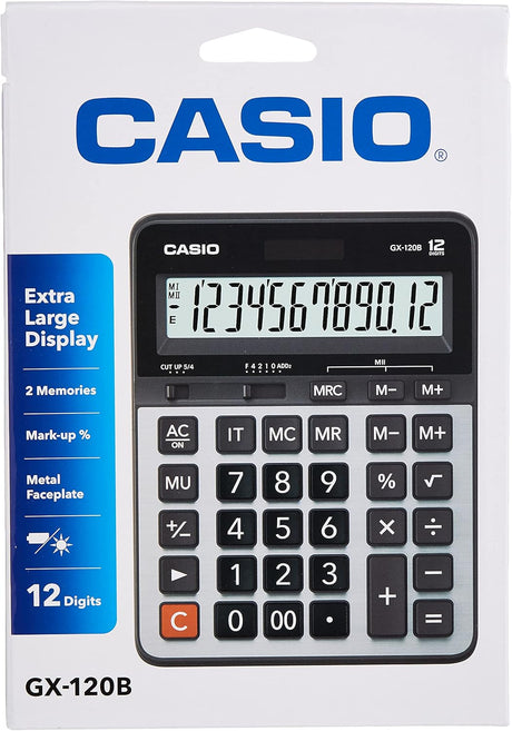 Casio Calculators - GX - 120B - Al Kabayel Discount CentreCasio Calculators - GX - 120BCalculatorsCASIOAl Kabayel Discount Centre