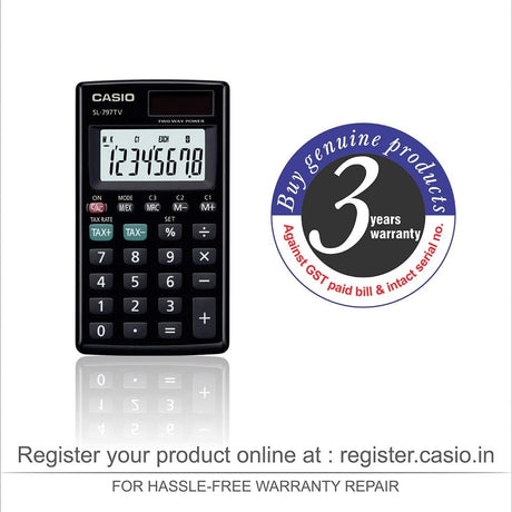 Casio SL - 797TVBK Portable Calculator - Al Kabayel Discount CentreCasio SL - 797TVBK Portable CalculatorCalculatorsCASIOAl Kabayel Discount Centre