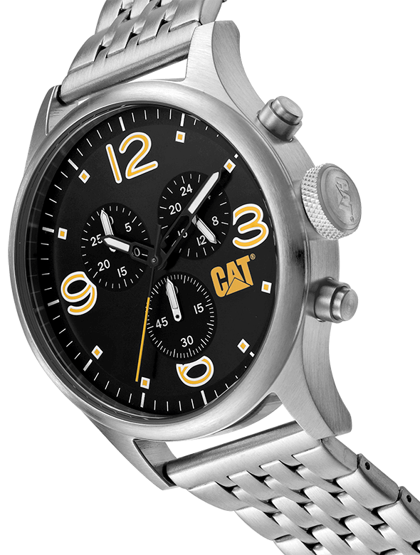 CAT Diam Chrono Black Dial Stainless Steel Bracelet Watch - Al Kabayel Discount CentreCAT Diam Chrono Black Dial Stainless Steel Bracelet WatchWatchesCATAl Kabayel Discount Centre