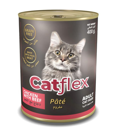 CAT FLEX Adult Cat Food, Chicken & Beef Recipe, 400g Pack - Al Kabayel Discount CentreCAT FLEX Adult Cat Food, Chicken & Beef Recipe, 400g PackPet SuppliesCAT FLEXAl Kabayel Discount Centre