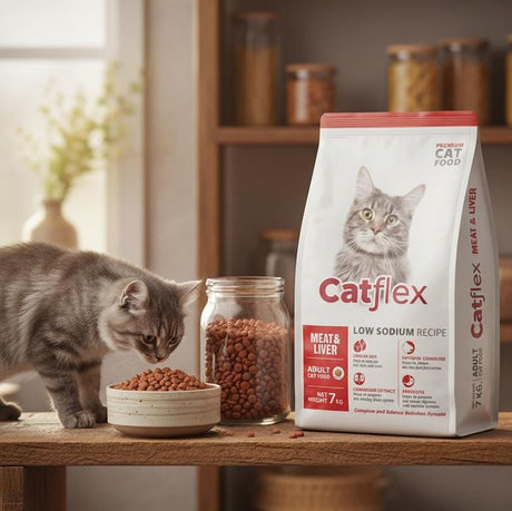CatFlex Adult Cat Food 7kg – Meat & Liver Flavor, Energy - Rich Formula for Strong & Active Adult Cats - Al Kabayel Discount CentreCatFlex Adult Cat Food 7kg – Meat & Liver Flavor, Energy - Rich Formula for Strong & Active Adult CatsPet SuppliesCATFLEXAl Kabayel Discount Centre