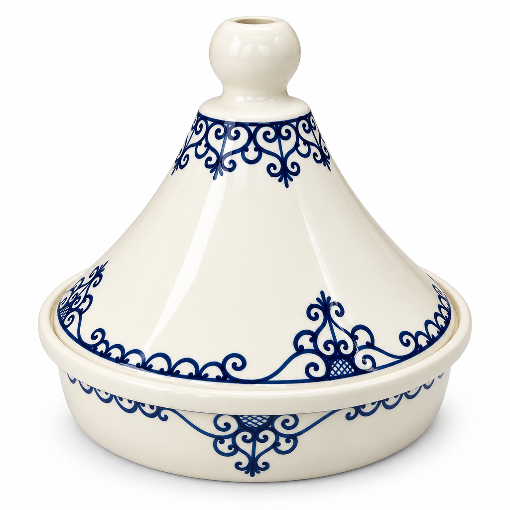 Slama Ceramic Tajine Off-White - 30×30cm