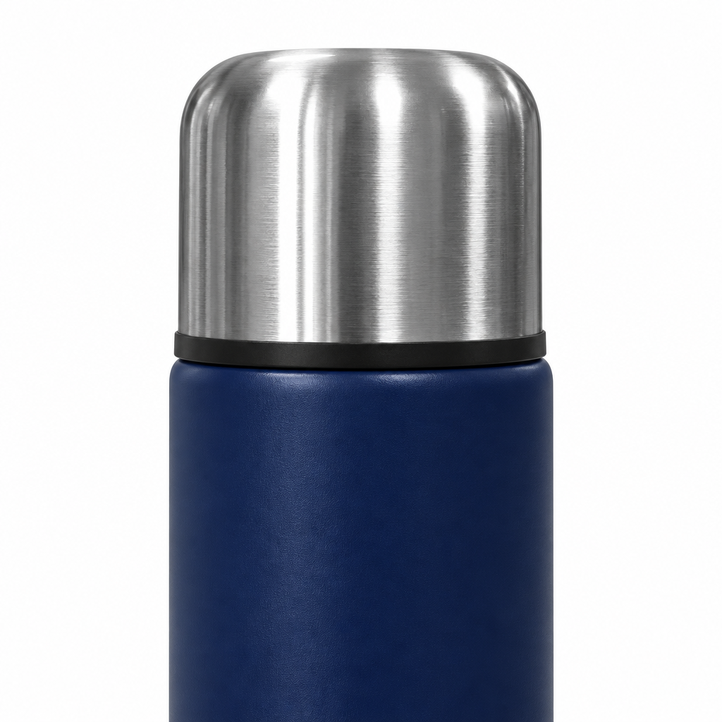 Pexpo Stainless Steel Double-Wall Vacuum Bottle Navy Blue – 1 Litre