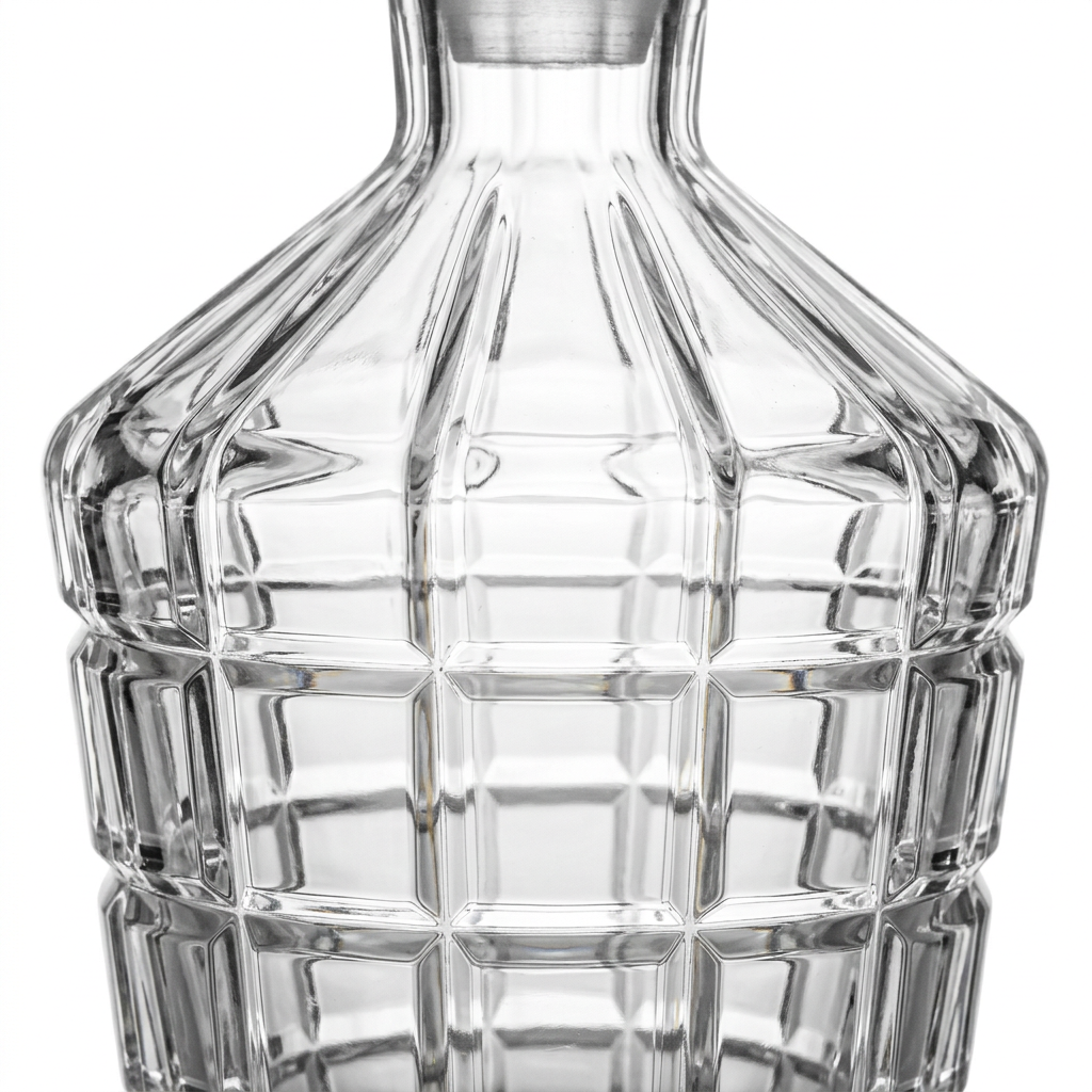Al Dana Glass Perfume Bottle with Decorative Stopper - 500ml