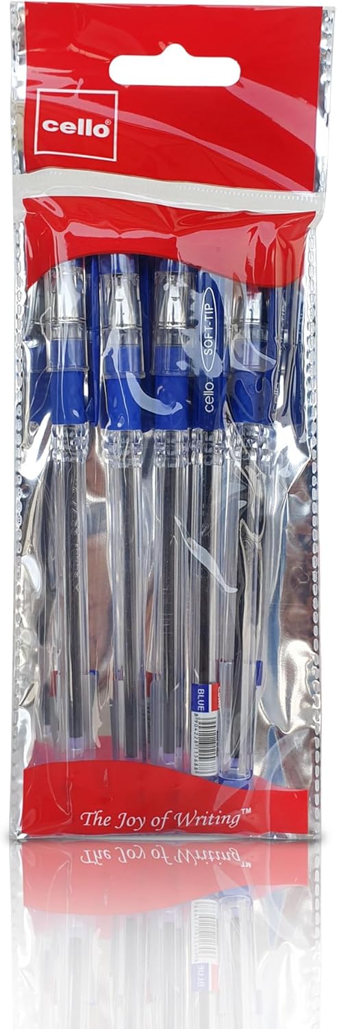 Cello Soft Tip Ball Pen 0.7mm – Blue | Pack of 5 - Al Kabayel Discount CentreCello Soft Tip Ball Pen 0.7mm – Blue | Pack of 5Pens, Pencils & MarkersCELLOAl Kabayel Discount Centre