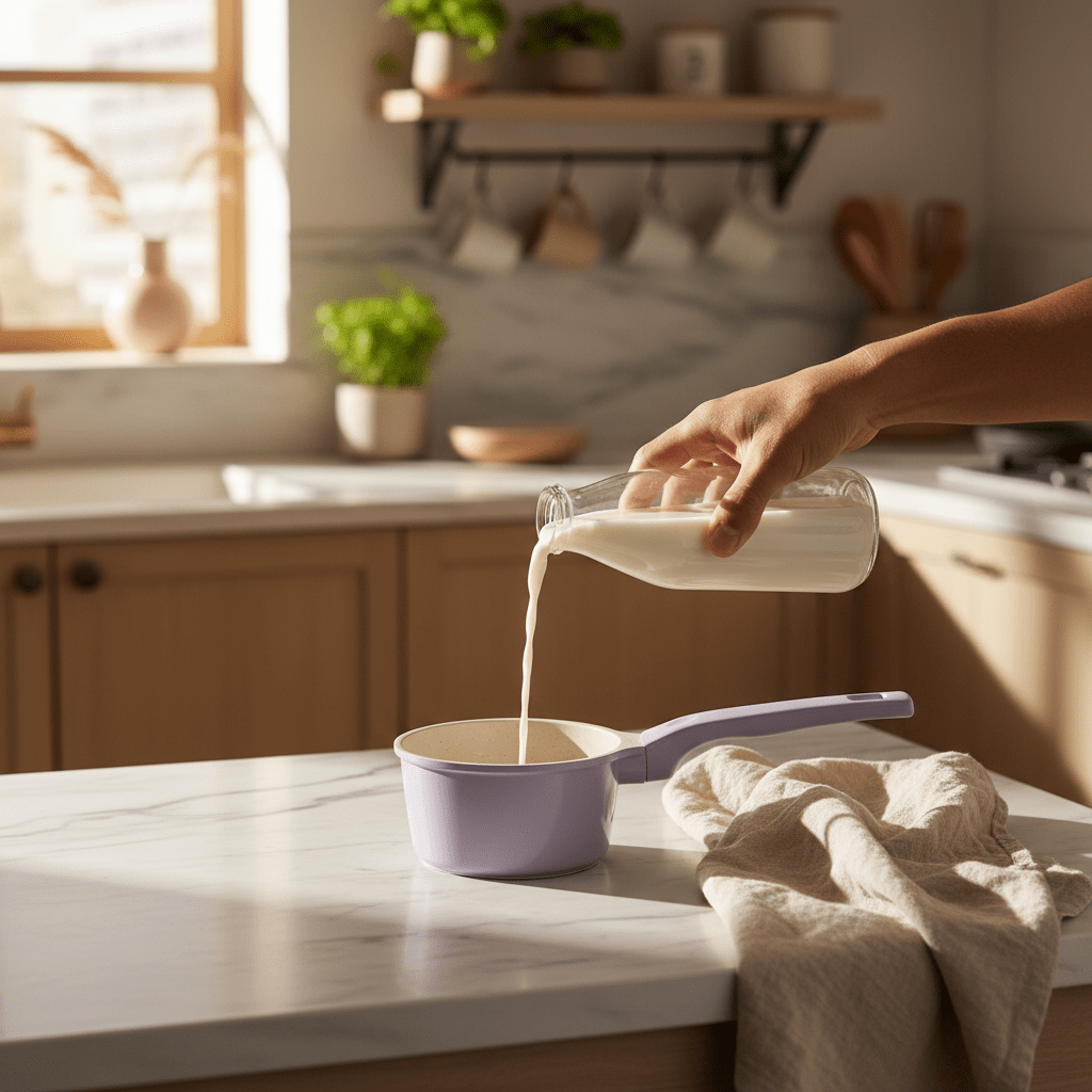 Ceramic Coated Non-Stick Milk Pot 10cm – | Lightweight Metal Body with Speckled Interior | - Al Kabayel Discount CentreCeramic Coated Non-Stick Milk Pot 10cm – | Lightweight Metal Body with Speckled Interior |Frying Pans & SkilletsAKDCAl Kabayel Discount Centre