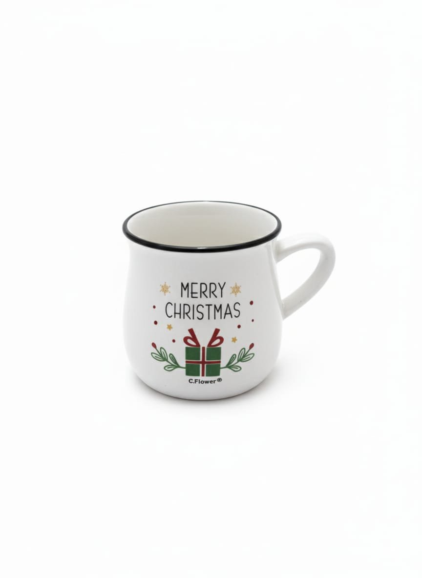 Cflower 400ml Ceramic Mug with Gift Box Design – White Christmas Mug Ideal for Coffee, Cocoa & Festive Presenting - Al Kabayel Discount CentreCflower 400ml Ceramic Mug with Gift Box Design – White Christmas Mug Ideal for Coffee, Cocoa & Festive PresentingMugsCFLOWERAl Kabayel Discount Centre