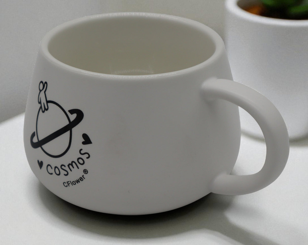 CFLOWER Porcelain Mug 400ml – White Cup with Cosmic Universe Design, Modern & Stylish Mug for Coffee and Tea - Al Kabayel Discount CentreCFLOWER Porcelain Mug 400ml – White Cup with Cosmic Universe Design, Modern & Stylish Mug for Coffee and TeaMugsCFLOWERAl Kabayel Discount Centre