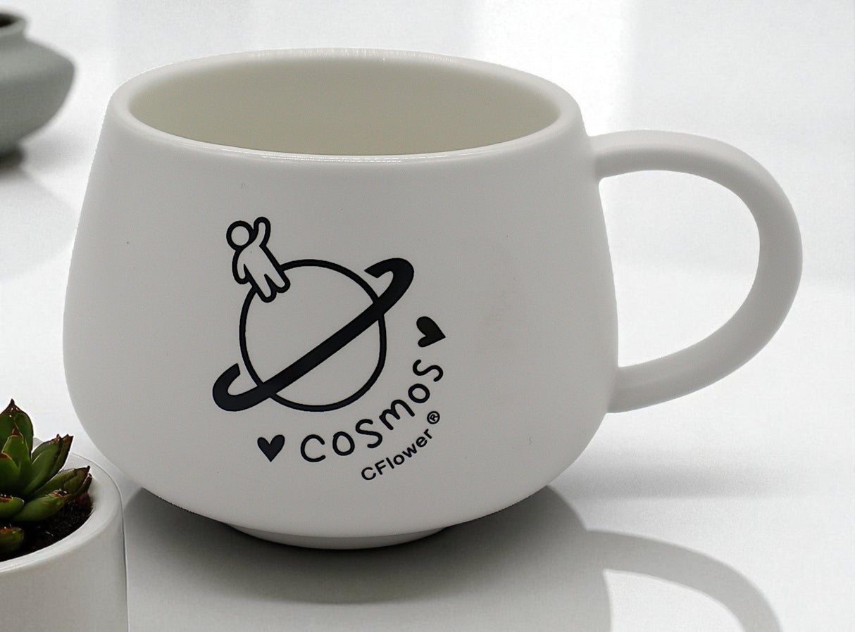 CFLOWER Porcelain Mug 400ml – White Cup with Cosmic Universe Design, Modern & Stylish Mug for Coffee and Tea - Al Kabayel Discount CentreCFLOWER Porcelain Mug 400ml – White Cup with Cosmic Universe Design, Modern & Stylish Mug for Coffee and TeaMugsCFLOWERAl Kabayel Discount Centre