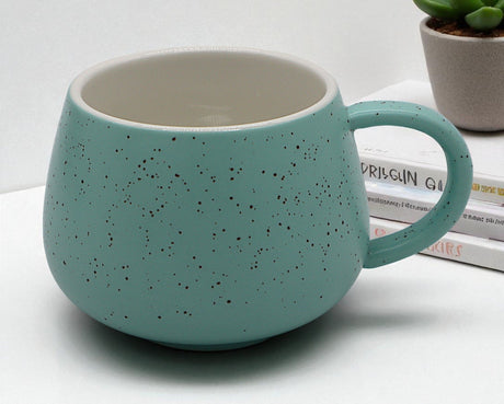 CFLOWER Premium Porcelain Mug 400ml – Fresh Light Green Cup with Brown Dots, Ideal for Coffee, Latte, Cappuccino, or Tea - Al Kabayel Discount CentreCFLOWER Premium Porcelain Mug 400ml – Fresh Light Green Cup with Brown Dots, Ideal for Coffee, Latte, Cappuccino, or TeaMugsCFLOWERAl Kabayel Discount Centre