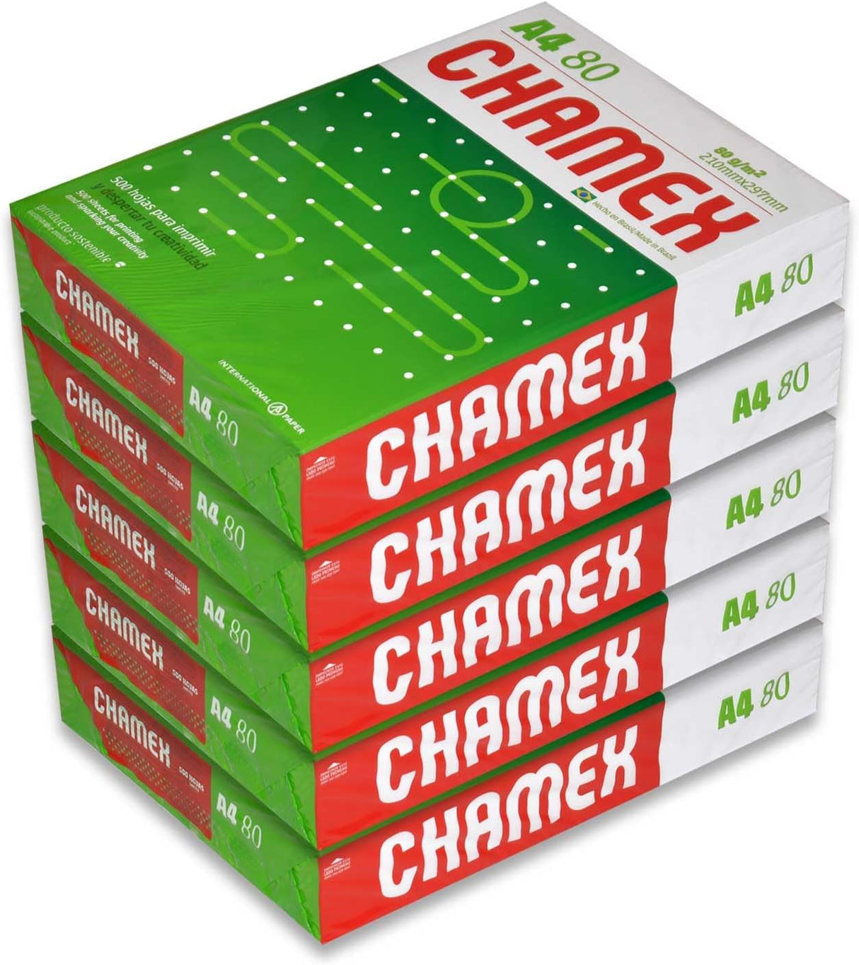 Chamex Photocopy Paper A4 Size, 80 GSM 500 Sheets per Pack White Pack of 5 - Al Kabayel Discount CentreChamex Photocopy Paper A4 Size, 80 GSM 500 Sheets per Pack White Pack of 5Copy & Printer PaperCHAMEXAl Kabayel Discount Centre