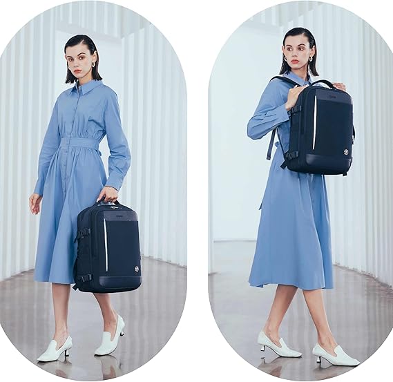 Chantria Premium Backpack 26.5cm*10cm*37cm for Woman, 100% Polyester Lining, Water Resistant Multifunctional Backpack with Built in USB port and Headphone Jack, Blue - CB00606 - Al Kabayel Discount CentreChantria Premium Backpack 26.5cm*10cm*37cm for Woman, 100% Polyester Lining, Water Resistant Multifunctional Backpack with Built in USB port and Headphone Jack, Blue - CB00606School BagsCHANTRIAAl Kabayel Discount Centre