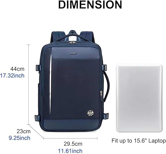 Chantria Premium Backpack 26.5cm*10cm*37cm for Woman, 100% Polyester Lining, Water Resistant Multifunctional Backpack with Built in USB port and Headphone Jack, Blue - CB00606 - Al Kabayel Discount CentreChantria Premium Backpack 26.5cm*10cm*37cm for Woman, 100% Polyester Lining, Water Resistant Multifunctional Backpack with Built in USB port and Headphone Jack, Blue - CB00606School BagsCHANTRIAAl Kabayel Discount Centre