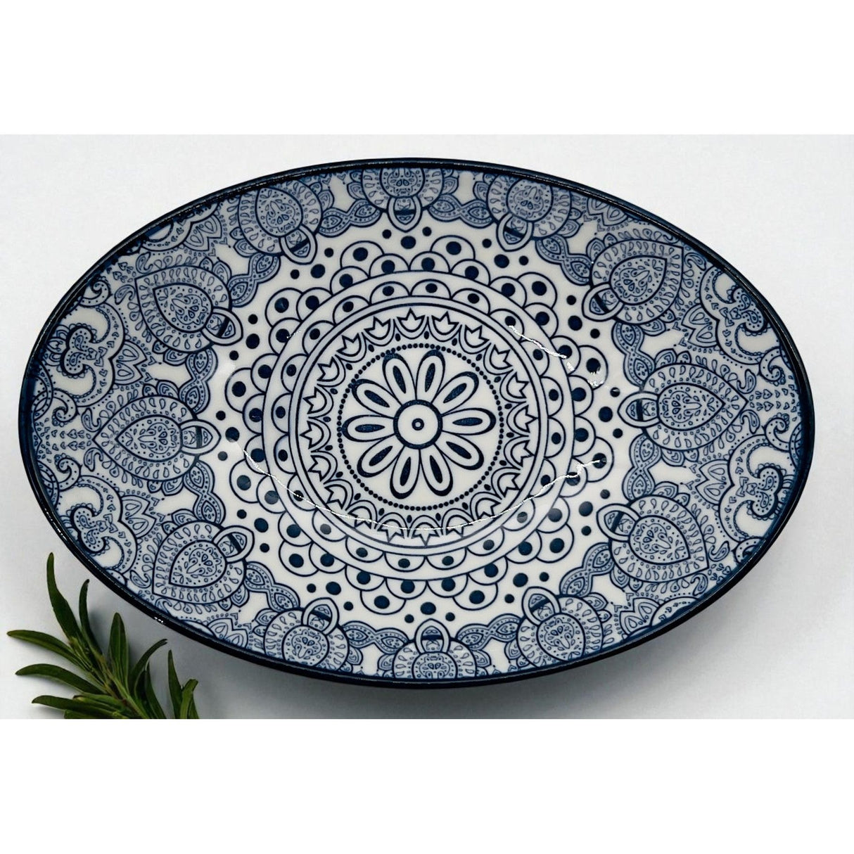 Che Brucia Ceramic Oval Bowl 8", Blue Floral Pattern - Al Kabayel Discount CentreChe Brucia Ceramic Oval Bowl 8", Blue Floral PatternBowlsCHE BRUCIAAl Kabayel Discount Centre
