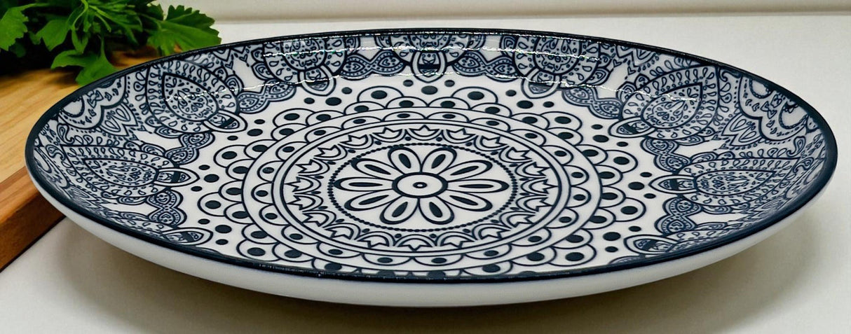 Che Brucia Ceramic Oval Plate 8", Blue Floral Pattern - Al Kabayel Discount CentreChe Brucia Ceramic Oval Plate 8", Blue Floral PatternPlatesCHE BRUCIAAl Kabayel Discount Centre