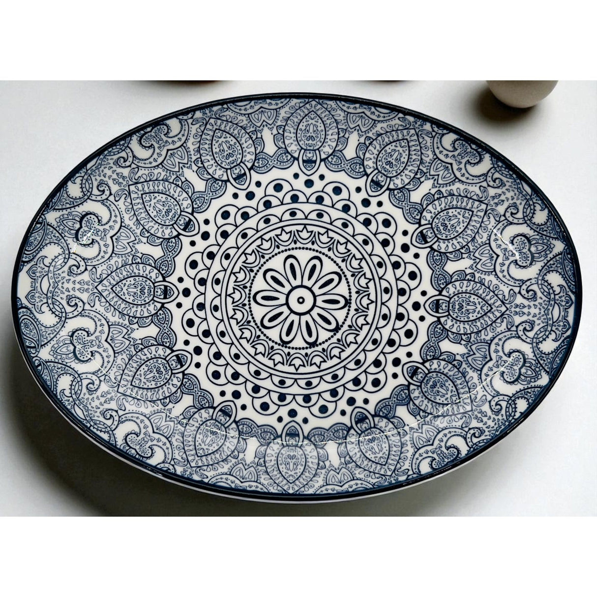 Che Brucia Ceramic Oval Serving Plate 10", Blue Floral Pattern - Al Kabayel Discount CentreChe Brucia Ceramic Oval Serving Plate 10", Blue Floral PatternPlatesCHE BRUCIAAl Kabayel Discount Centre