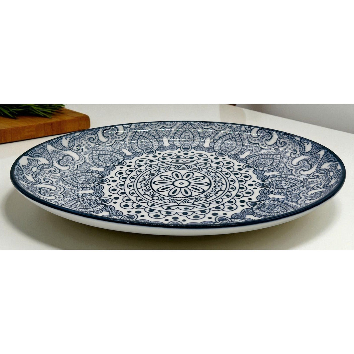 Che Brucia Ceramic Oval Serving Plate 10", Blue Floral Pattern - Al Kabayel Discount CentreChe Brucia Ceramic Oval Serving Plate 10", Blue Floral PatternPlatesCHE BRUCIAAl Kabayel Discount Centre