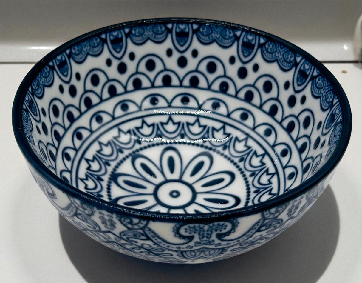 Che Brucia Ceramic Round Bowl 4", Blue Floral Pattern - Al Kabayel Discount CentreChe Brucia Ceramic Round Bowl 4", Blue Floral PatternBowlsCHE BRUCIAAl Kabayel Discount Centre
