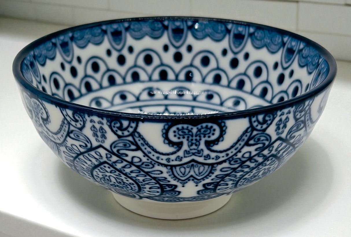 Che Brucia Ceramic Round Bowl 4", Blue Floral Pattern - Al Kabayel Discount CentreChe Brucia Ceramic Round Bowl 4", Blue Floral PatternBowlsCHE BRUCIAAl Kabayel Discount Centre